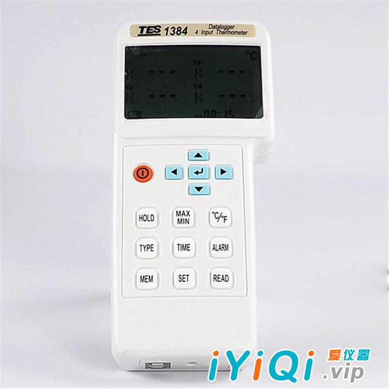 台湾泰仕 TES-1384四信道温度计记录器 TES1384温度记录仪