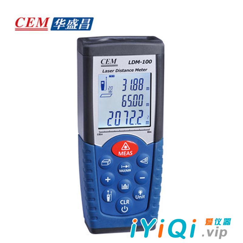 CEM华盛昌电子尺 测量工具 手持激光红外线测距仪 65米 LDM-100升级版手持激光测距仪